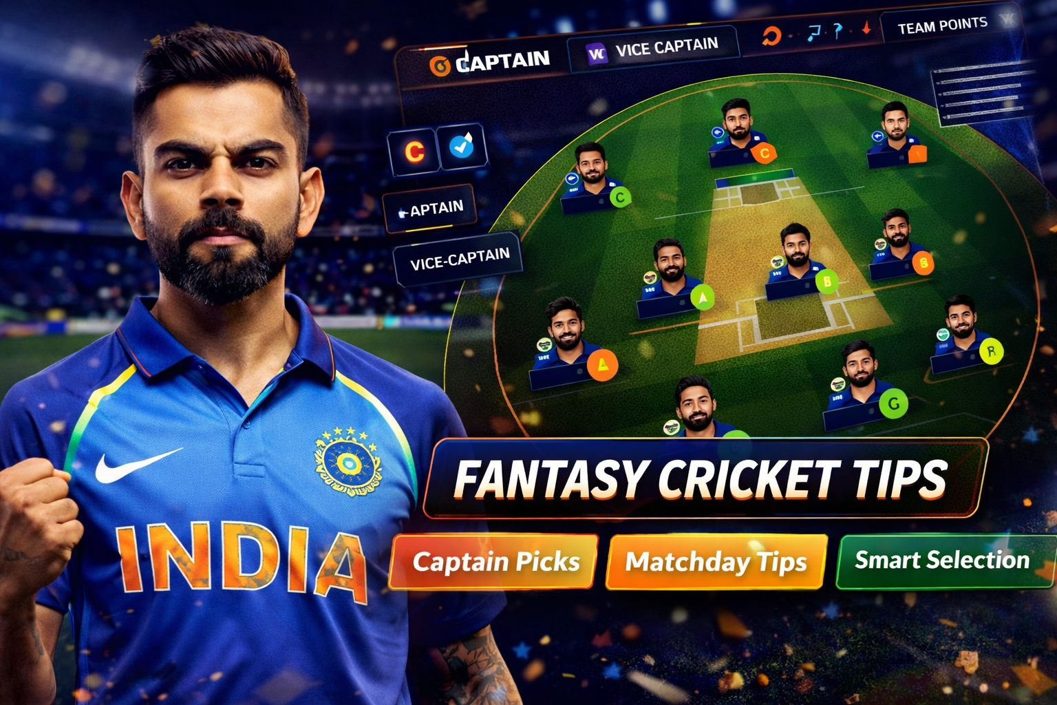 Come Cash 11 role based fantasy cricket checklist
